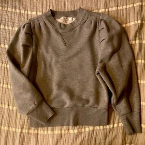 Frame puff sleeve crew sweatshirt Sz XS- so cute!